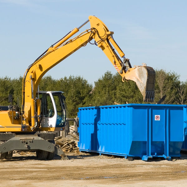 what size residential dumpster rentals are available in Springtown Pennsylvania
